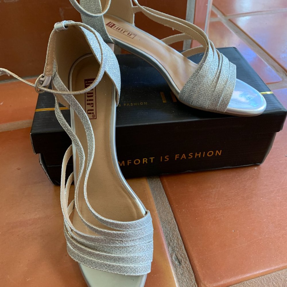 Silver Glitter Shoes - Picture 2 of 2